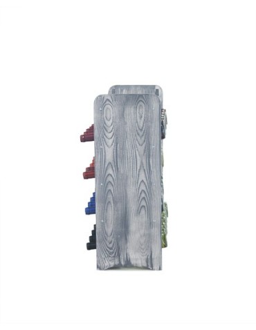 Regały - Regał na wino z półką RW-16 /24 butelki/ - Szary Dekor - product 5