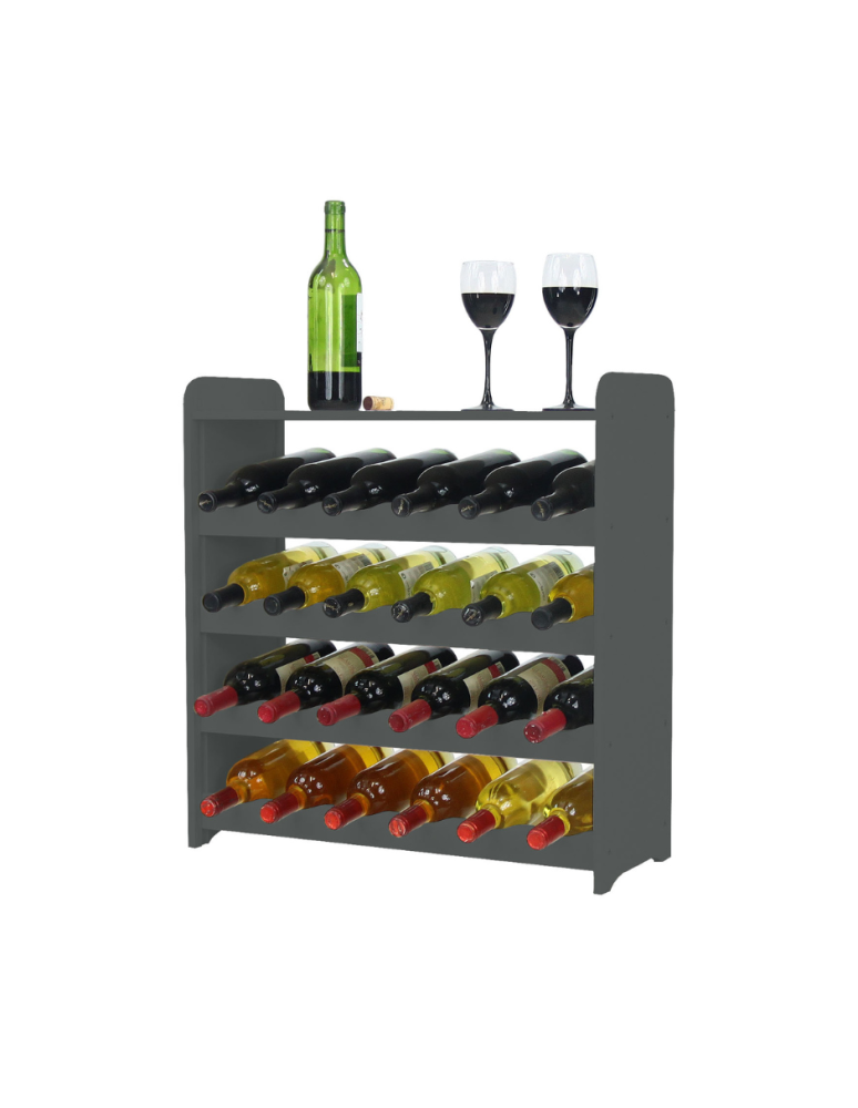 Regały - Regał na wino z półką RW-16 /24 butelki/ - Szary - product b2b.wamar.biz 1