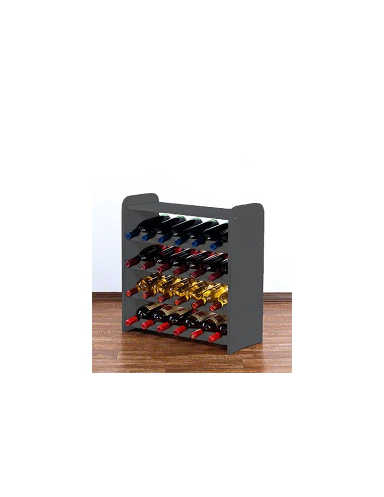 Regały - Regał na wino z półką RW-16 /24 butelki/ - Szary - product b2b.wamar.biz 3