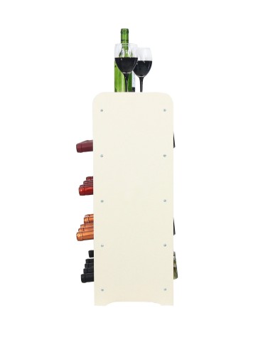 Regał na wino z półką RW-16 /24 butelki/ - Ecru - product 2