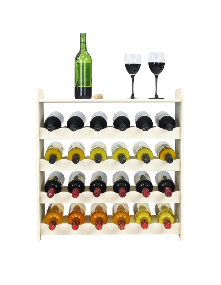 Regały - Regał na wino z półką RW-16 /24 butelki/ - Ecru - produkt b2b.wamar.biz 3