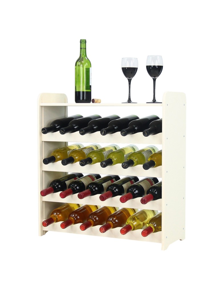 Regały - Regał na wino z półką RW-16 /24 butelki/ - Ecru - produkt b2b.wamar.biz 5