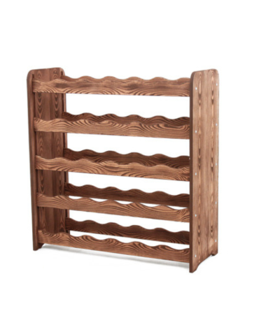 Regał na wino RW-16 /30 butelek/ - Brązowy Dekor