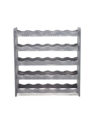 Regał na wino RW-16 /30 butelek/ - Szary Dekor