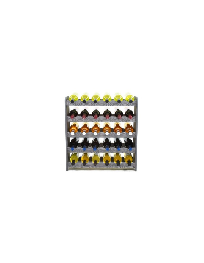 Regały - Regał na wino RW-16 /30 butelek/ - Szary Dekor - product b2b.wamar.biz 7