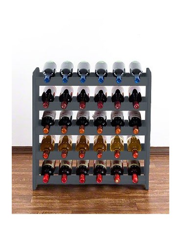 Regały - Regał na wino RW-16 /30 butelek/ - Szary - product 3