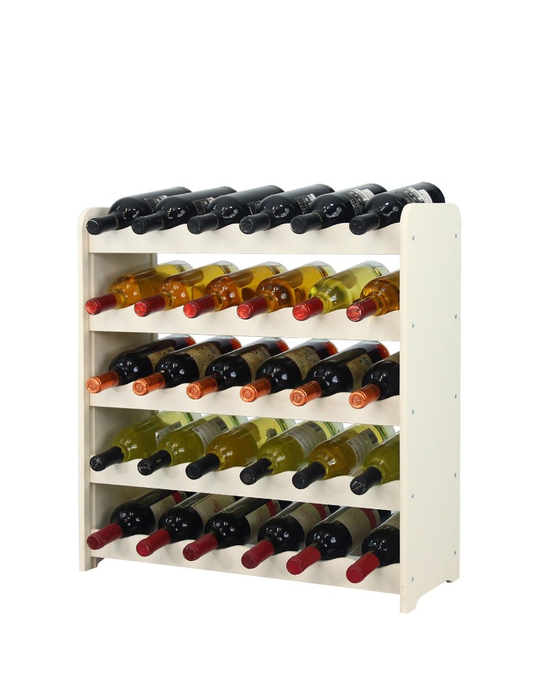 Regały - Regał na wino RW-16 /30 butelek/ - Ecru - product b2b.wamar.biz 3