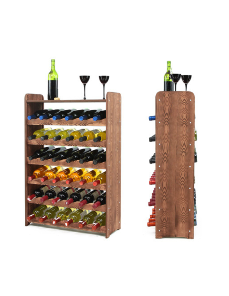 Regały - Regał na wino z półką RW-16 /36 butelek/ - Brązowy Dekor - product b2b.wamar.biz 1