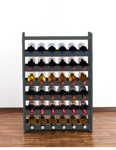 Regały - Regał na wino z półką RW-16 /36 butelek/ - Szary - product 3