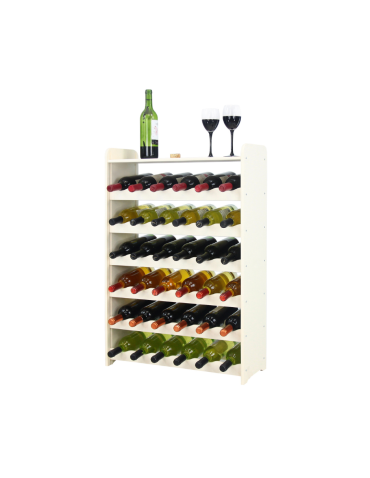 Regał na wino z półką RW-16 /36 butelek/ - Ecru