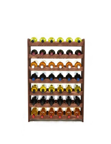 Regały - Regał na wino RW-16 /42 butelki/ - Brązowy Dekor - product 6