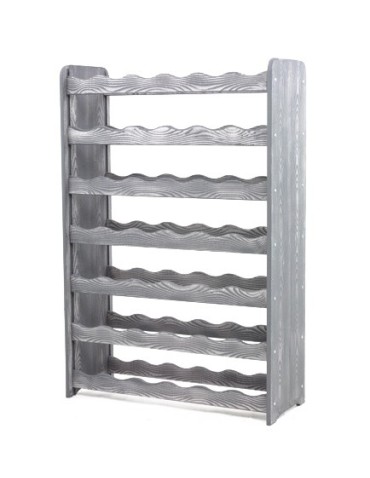 Regały - Regał na wino RW-16 /42 butelki/ - Szary Dekor - product 4