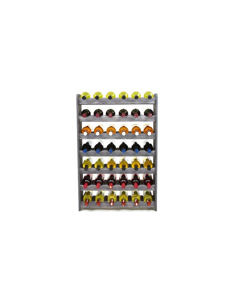 Regały - Regał na wino RW-16 /42 butelki/ - Szary Dekor - product b2b.wamar.biz 6