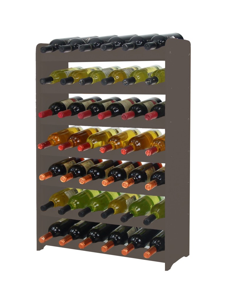 Regały - Regał na wino RW-16 /42 butelki/ - Szary - product b2b.wamar.biz 4