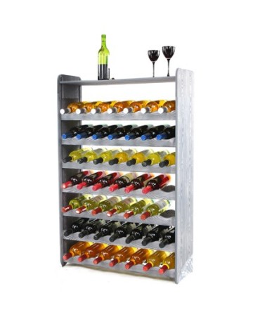 Regał na wino z półką RW-16 /56 butelek/ - Szary Dekor - product 2
