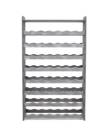 Regały - Regał na wino z półką RW-16 /56 butelek/ - Szary Dekor - product 3