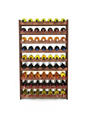 Regały - Regał na wino RW-16 /63 butelki/ - Brązowy Dekor - product 3
