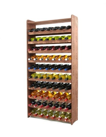 Regał na wino z półką RW-16 /70 butelek/ - Brązowy Dekor - product 2
