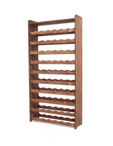 Regały - Regał na wino z półką RW-16 /70 butelek/ - Brązowy Dekor - produkt 4