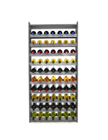 Regał na wino z półką RW-16 /70 butelek/ - Szary Dekor - product 2