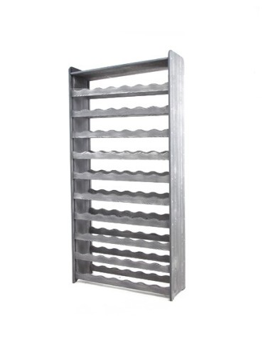 Regały - Regał na wino z półką RW-16 /70 butelek/ - Szary Dekor - product 5