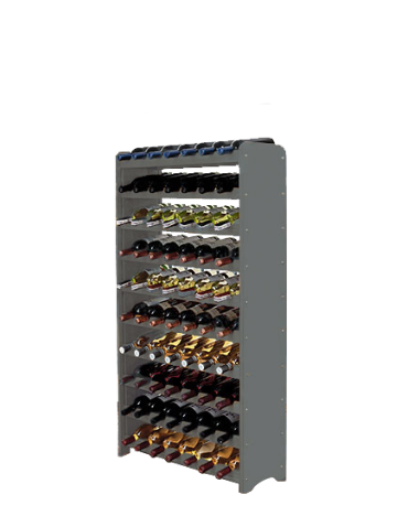 Regał na wino z półką RW-16 /70 butelek/ - Szary - product 2