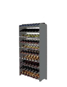Regał na wino z półką RW-16 /70 butelek/ - Szary - product 2