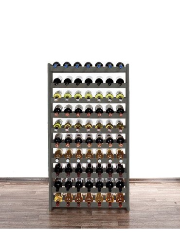 Regały - Regał na wino z półką RW-16 /70 butelek/ - Szary - product 5