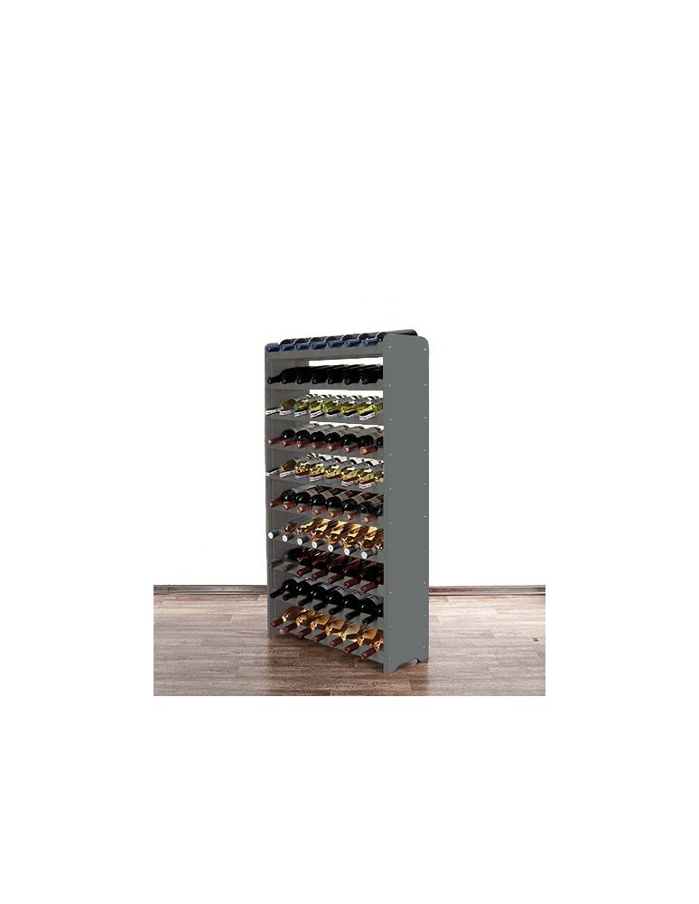 Regały - Regał na wino z półką RW-16 /70 butelek/ - Szary - product b2b.wamar.biz 6