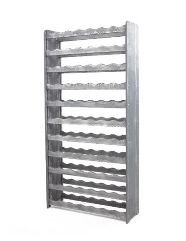 Regały - Regał na wino RW-16 /77 butelek/ - Szary Dekor - product 7