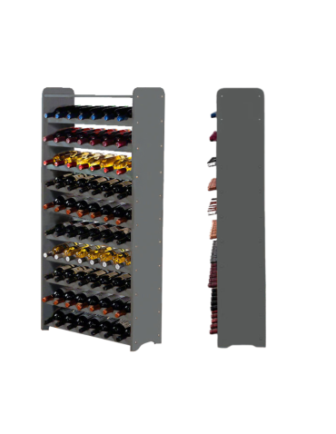 Regał na wino RW-16 /77 butelek/ - Szary