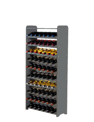 Regały - Regał na wino RW-16 /77 butelek/ - Szary - product 3