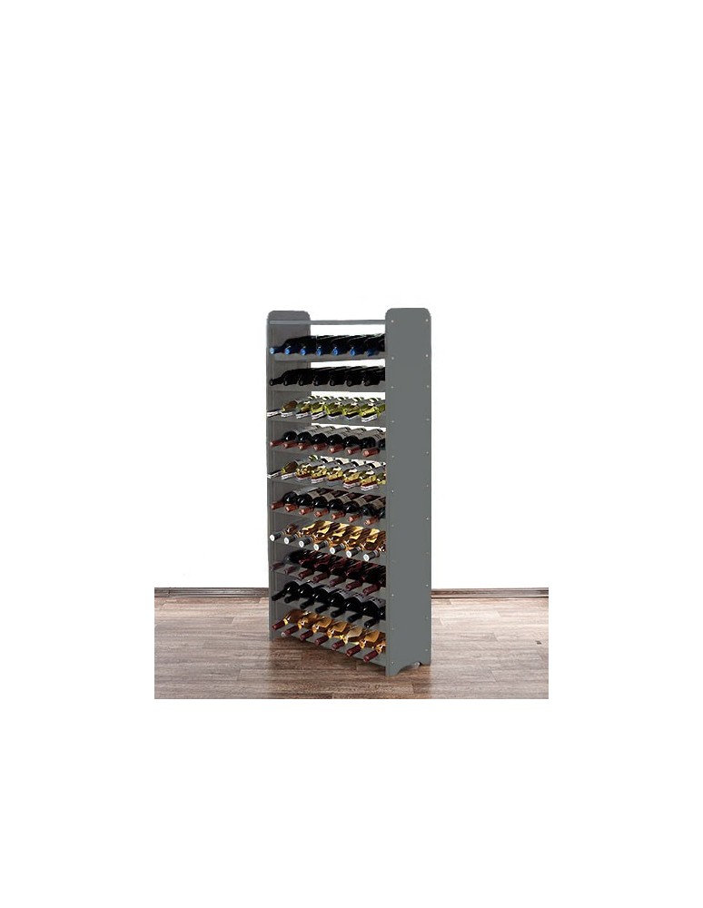 Regały - Regał na wino RW-16 /77 butelek/ - Szary - product b2b.wamar.biz 4