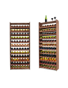 Regał na wino z półką RW-16 /84 butelki/ - Brązowy Dekor