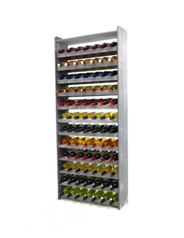 Regał na wino z półką RW-16 /84 butelki/ - Szary Dekor - product 2