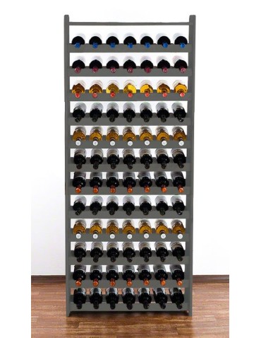 Regały - Regał na wino z półką RW-16 /84 butelki/ - Szary - product 3