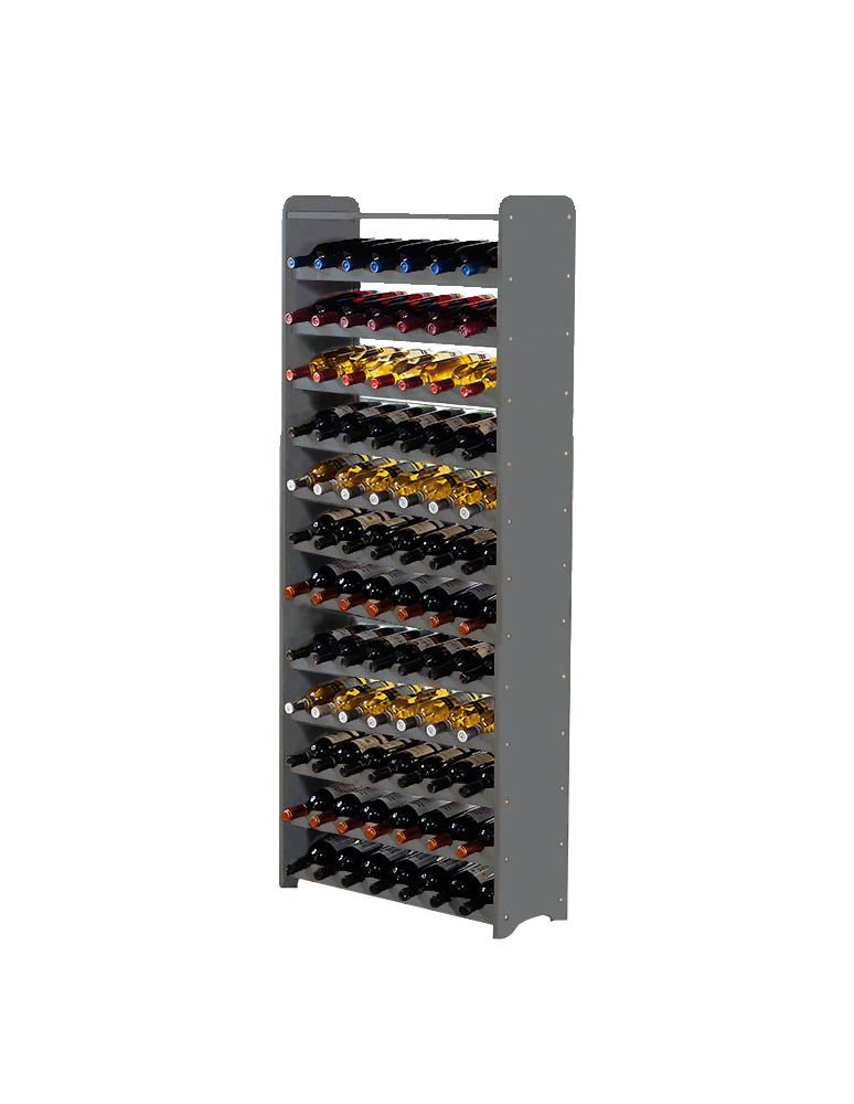 Regały - Regał na wino z półką RW-16 /84 butelki/ - Szary - product b2b.wamar.biz 4