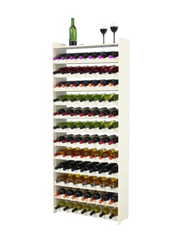 Regał na wino z półką RW-16 /84 butelki/ - Ecru - product 2