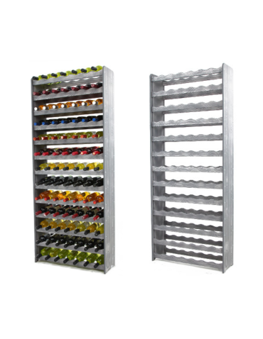 Regał na wino RW-16 /91 butelek/ - Szary Dekor