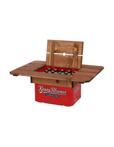 Art. Ogrodowe - Drewniany blat plenerowy na skrzynkę piwa BNP - Brązowy - product 3