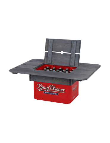 Art. Ogrodowe - Drewniany blat plenerowy na skrzynkę piwa BNP - Szary - product 3