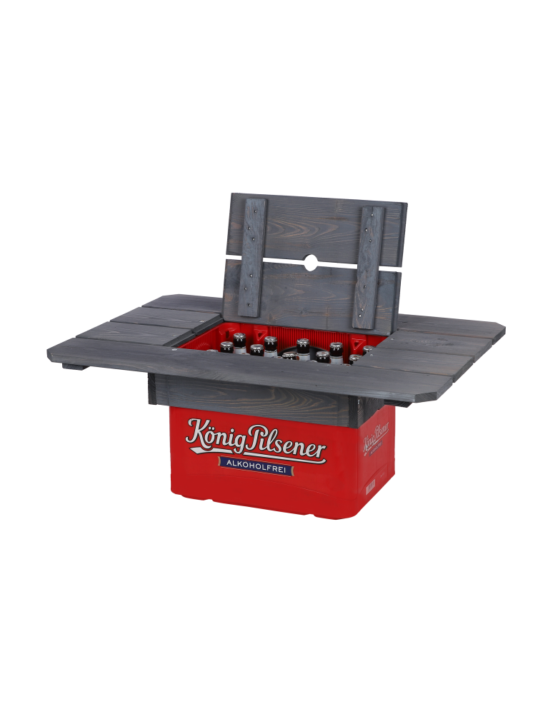 Art. Ogrodowe - Drewniany blat plenerowy na skrzynkę piwa BNP - Szary - product b2b.wamar.biz 3