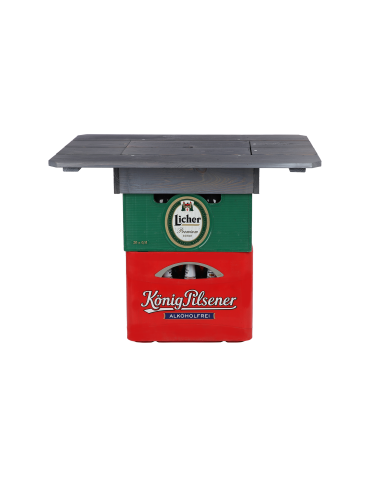 Art. Ogrodowe - Drewniany blat plenerowy na skrzynkę piwa BNP - Szary - product 4