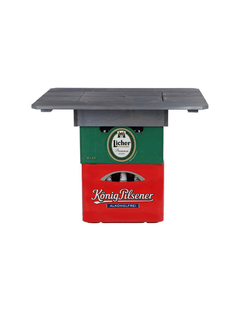 Art. Ogrodowe - Drewniany blat plenerowy na skrzynkę piwa BNP - Szary - product b2b.wamar.biz 4