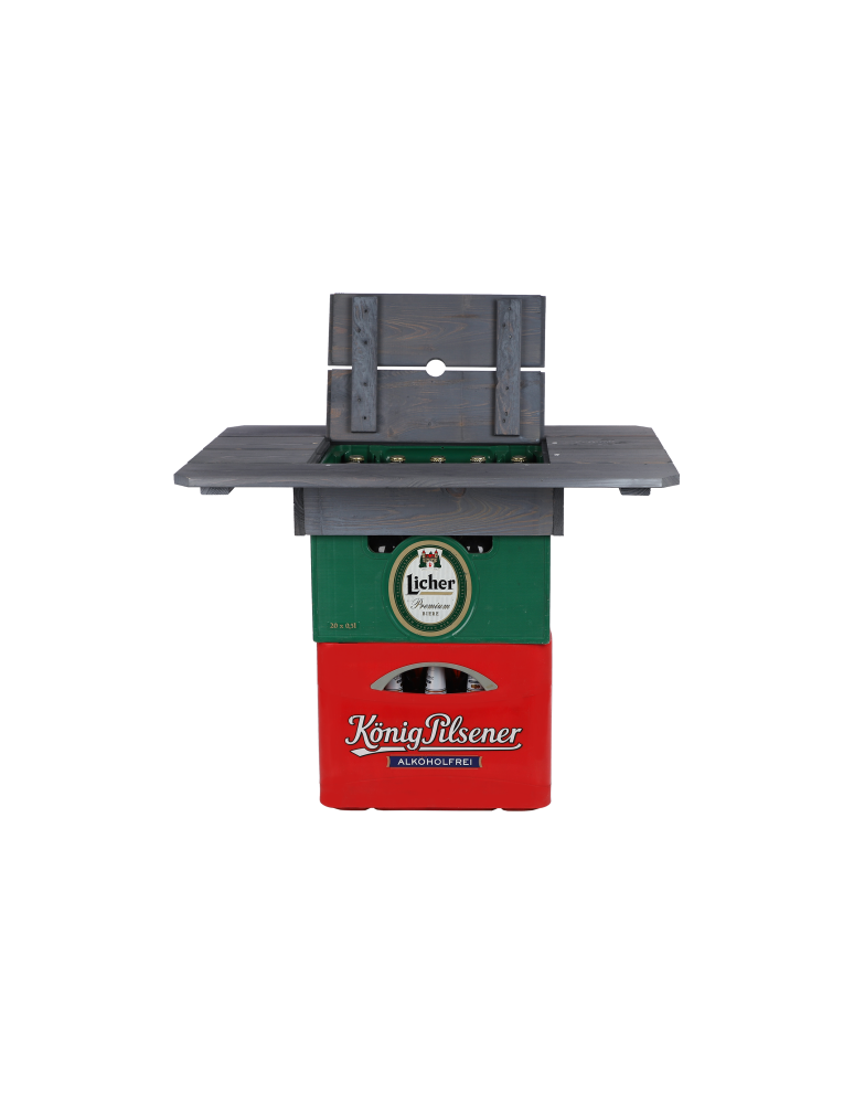 Art. Ogrodowe - Drewniany blat plenerowy na skrzynkę piwa BNP - Szary - product b2b.wamar.biz 5