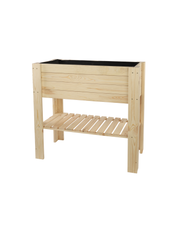 Grządki i Warzywniaki - Skrzynia do uprawy – na nóżkach ZB4 / 79,5X79,5X42,6cm / Naturalny - product 3