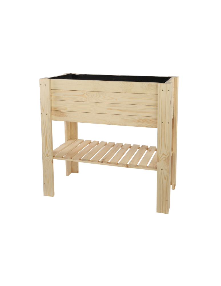 Grządki i Warzywniaki - Skrzynia do uprawy – na nóżkach ZB4 / 79,5X79,5X42,6cm / Naturalny - product b2b.wamar.biz 3