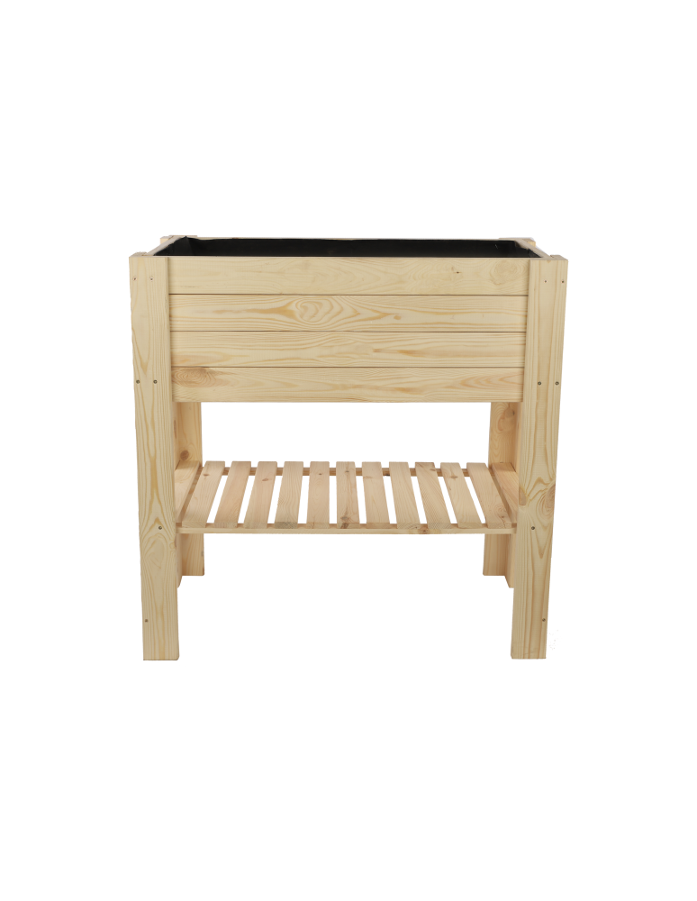 Grządki i Warzywniaki - Skrzynia do uprawy – na nóżkach ZB4 / 79,5X79,5X42,6cm / Naturalny - product b2b.wamar.biz 4