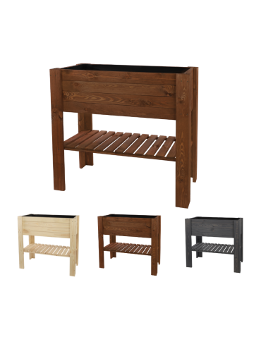 Skrzynia do uprawy – na nóżkach ZB4 / 79,5X79,5X42,6cm / Brązowy