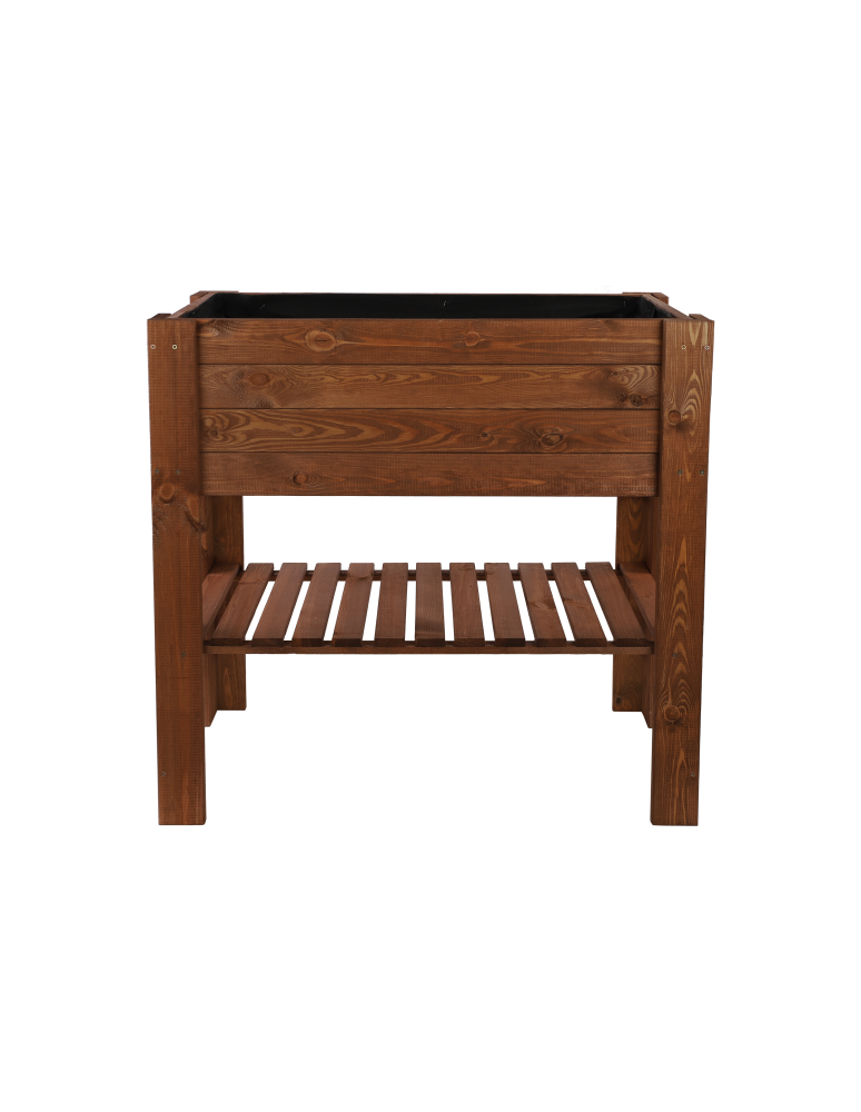 Grządki i Warzywniaki - Skrzynia do uprawy – na nóżkach ZB4 / 79,5X79,5X42,6cm / Brązowy - product b2b.wamar.biz 2